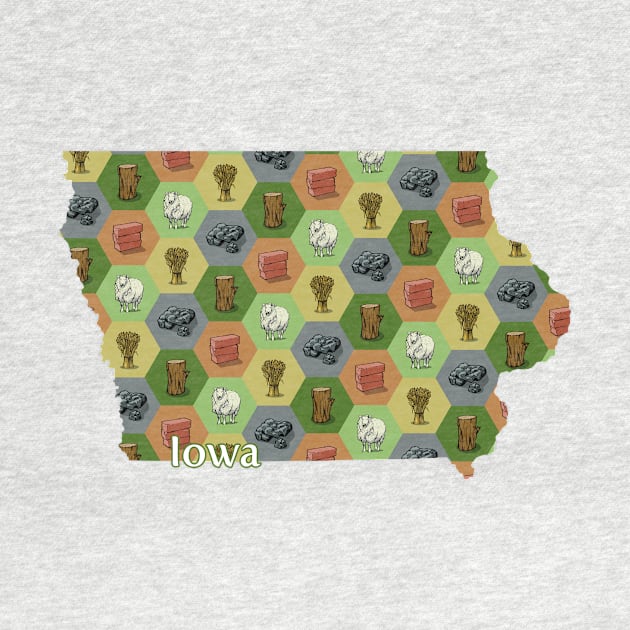 Iowa State Map Board Games by adamkenney